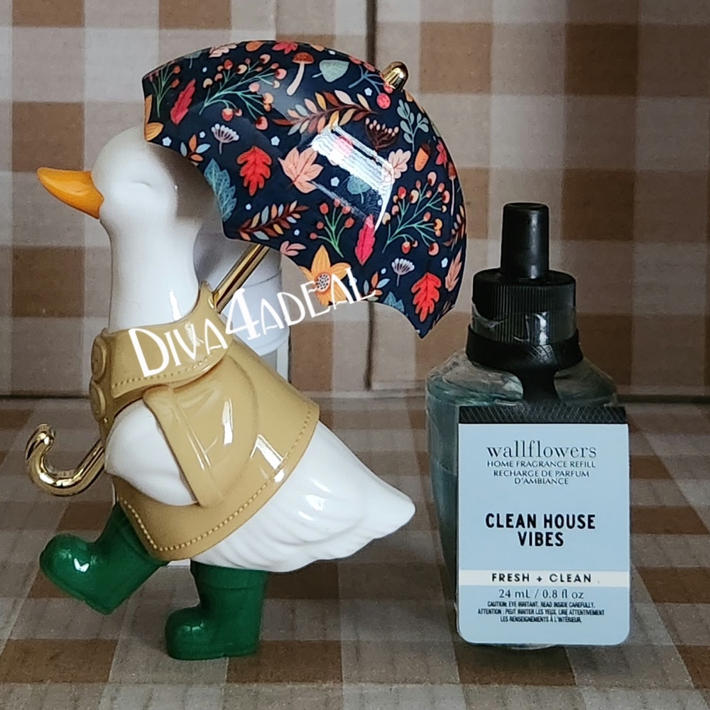 Bath & Body Works SILLY GOOSE Wallflower Plug-In & Wallflower Refill 2PC Bundle